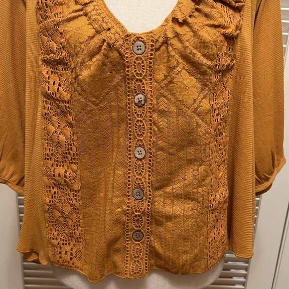 Free People Mae Top in Russet Orange, Size Small - Picture 6 of 17
